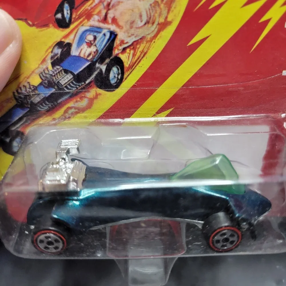 1993  Johnny Lightning Wasp Glitter Green Commemorative Challenger Redline